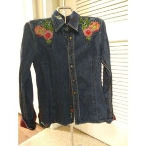 EARL JEANS Women's Jean Blouse Size Small ( 807)